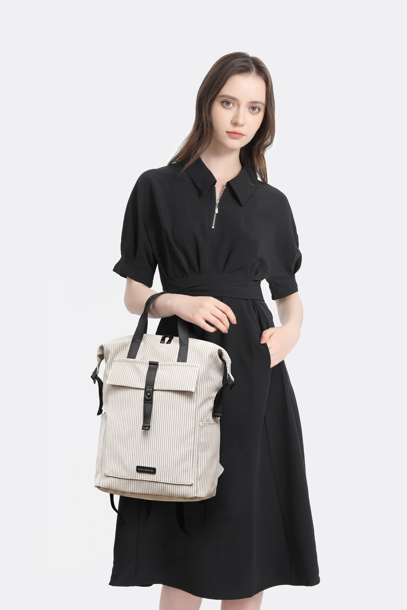 Karen Laptop Backpack - Fits up to 17.3" - Black Matrix