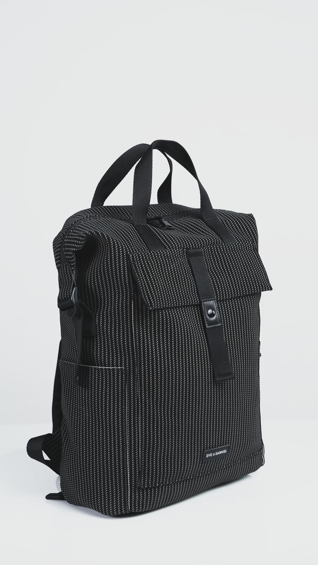 Load video: Karen Laptop Backpack - Fits up to 17.3" - Black Matrix
